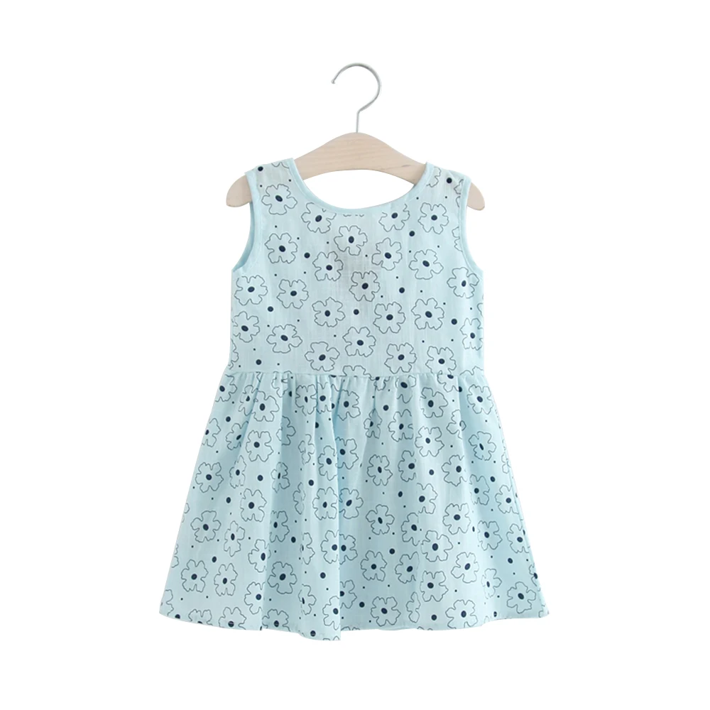 New 2-7y Girls Clothing Summer Girl Dress Children Kids Berry Back V Cotton Vest dress Clothes | Детская одежда и обувь