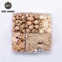 lets make natural wooden bead loose bracelet necklace making spacer charms ball bead for jewelry making macrame farmhouse decor