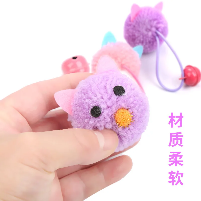 Кошачьи игрушки мышь форма головы колокольчики игральные Гатос трик кошка