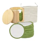 16 шт., многоразовые ватные диски для снятия макияжа с мешком или бамбуковой трубкой