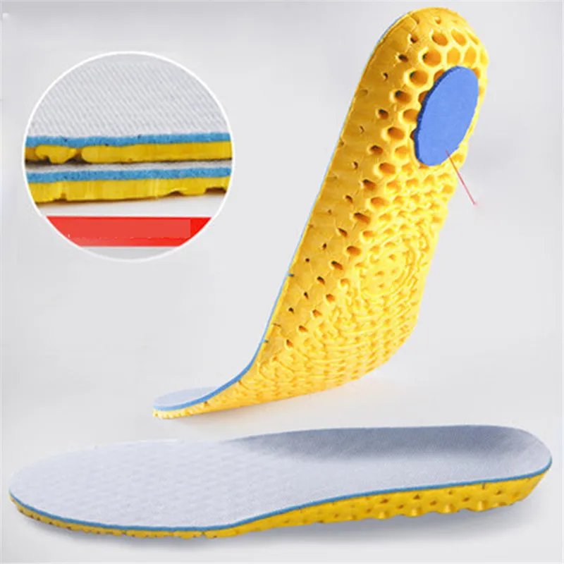 

Memory Foam Insoles Sport Support Running Insert Mesh Deodorant Breathable Cushion For Feet Man Women Orthopedic Soles