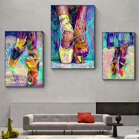 ballet shoes canvas paintings posters and abstract colorful prints wall pictures for living room home wall decoration cuadros