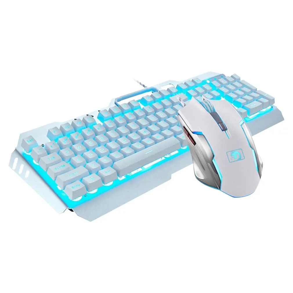 K670 Беспроводная перезаряжаемая игровая клавиатура+ мышь, набор, светодиодный, с подсветкой, механический, на ощупь, USB клавиатуры, комбинированные мыши - Цвет: 2
