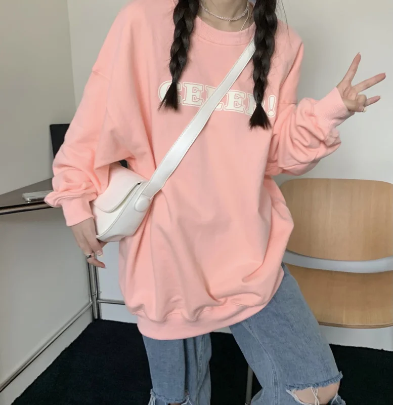 

Real Real Autumn Gray Sweater Korean Style LooseRachel