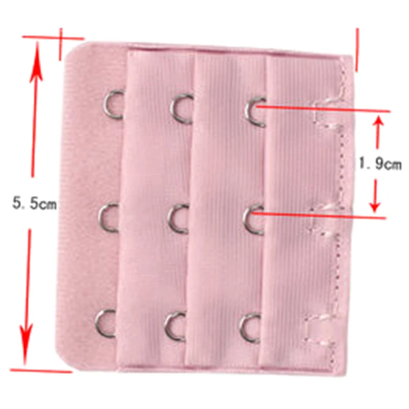 

1PC Bra Extender Strap Extension 3 Hooks Candy Color Intimates Replacement Bra Extender For Women