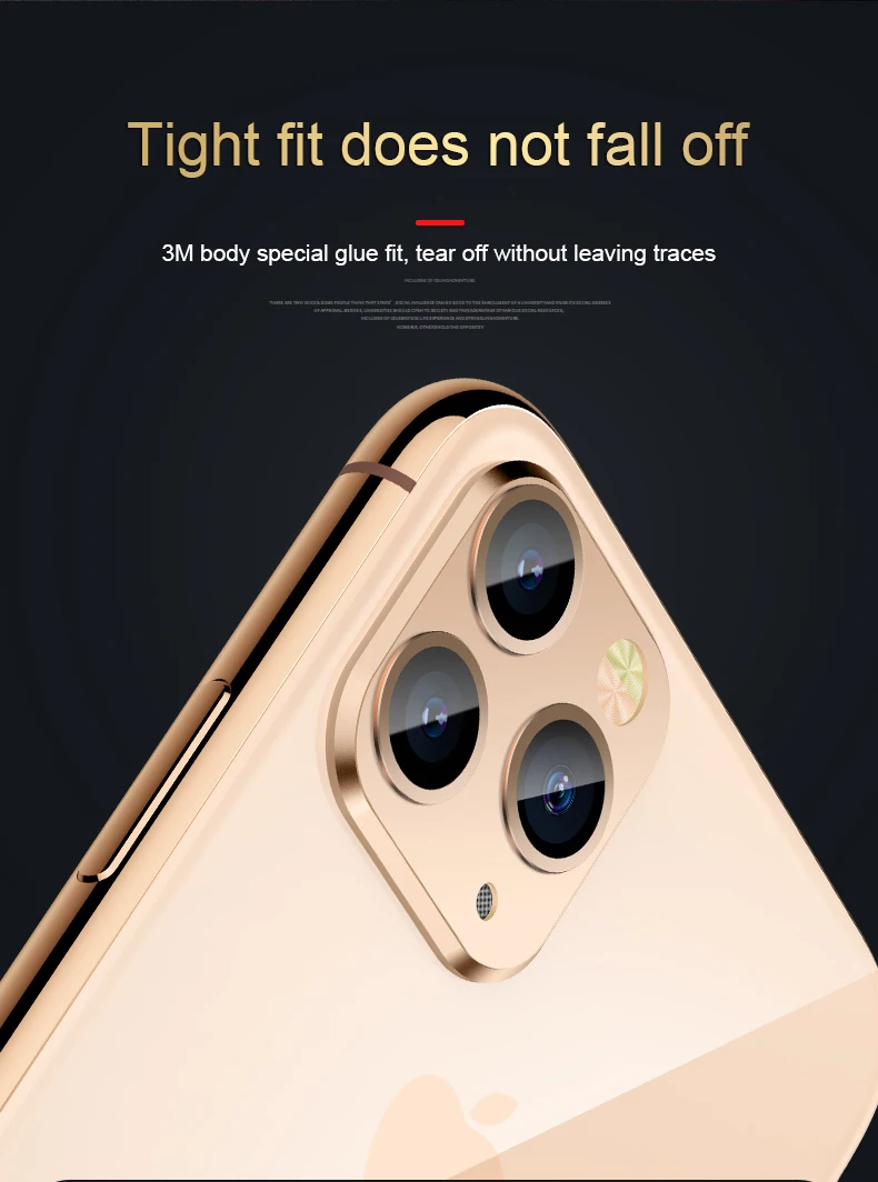 Сменный Чехол для iPhone 11 Pro Max, роскошное металлическое защитное кольцо для объектива камеры для iPhone X XS MAX, Защитная пленка для камеры
