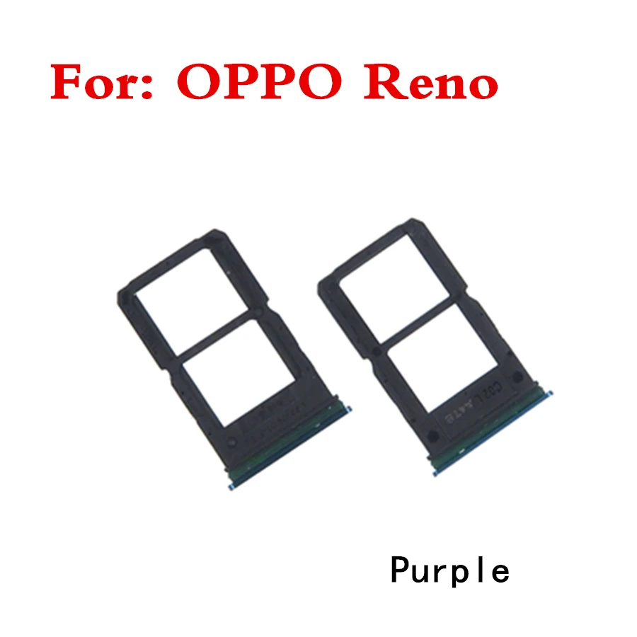 

For OPPO RENO card slot SIM card tray SIM Card Tray + Micro SD Card Tray Holder Slot Adapter Socket Replacement