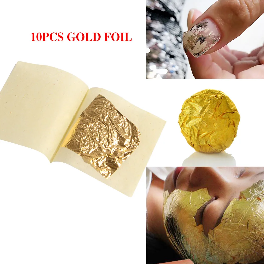 Листы из натуральной листочек съедобного золота 24 к для украшения торта маска