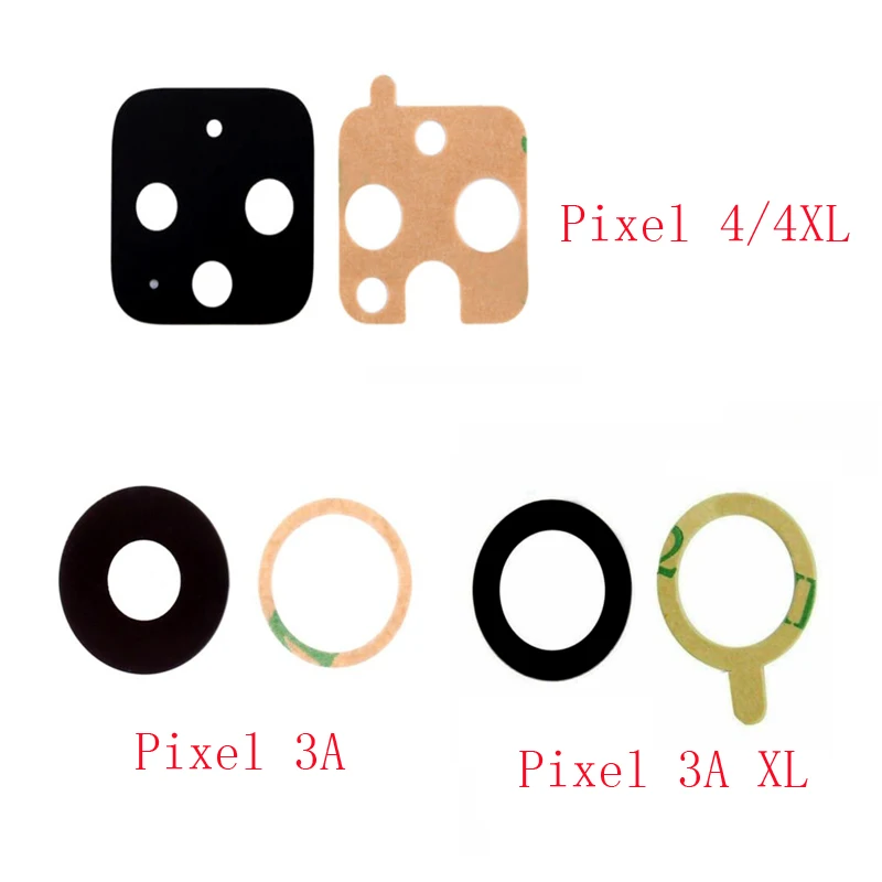 1Pcs Back Adhesive For HTC Google Pixel 4 4 XL 4XL Pixel4 Pixel4XL 3A 3AXL Pixel3A Rear Big Camera Lens Glass With Sticker