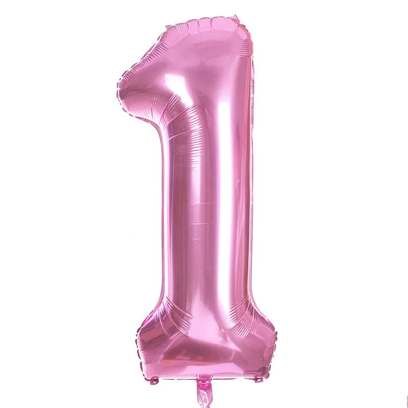 

63pcs Pink 1st 2nd 3rd Number Balloon Pack Macaroon Latex Balloons Air Balons Party Wedding Baby Shower Birthday Event Decor