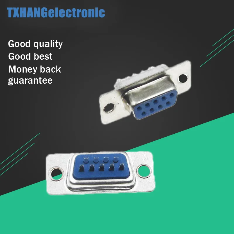 10 шт. медные разъемы для гнезда DB9 9pin RS232 COM | Электронные компоненты и