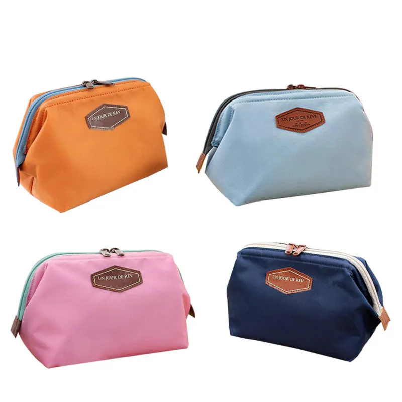 

Multifunctional Fashion Cosmetic Bag Portable Cute Toiletry Bag Lady Cute Clutch Bag Casual Wallet Steel Frame Cotton Makeup Bag