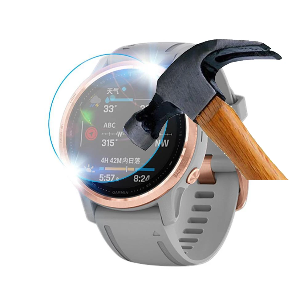 3 шт защитный для Garmin Fenix 5 5S Plus 6S 6X6 Pro Ультра Прозрачный закаленный из стеклянной