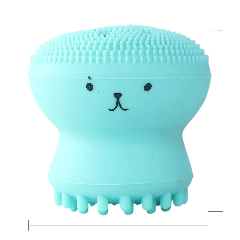 

Silicone Small Octopus Facial Cleansing Brushes Face Deep Cleaning Washing Brush Massage Beauty Instrument Clean Pores/Exfoliate
