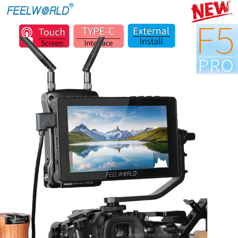 FEELWORLD F5 Pro 4K монитор 5 дюймов DSLR Камера полевой сенсорный Экран IPS FHD 1920x1080HDMI