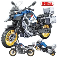16 city creative moc high tech motorcycle car model building blocks speed racing car motorbike vehicle bricks toys for children