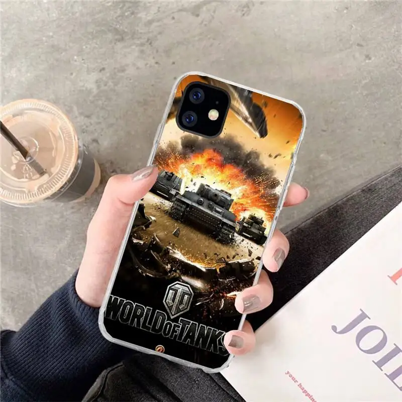 Черный мягкий чехол CUTEWANAN world of tanks для телефона iPhone 11 pro XS MAX 8 7 6 6S Plus X 5S SE XR |