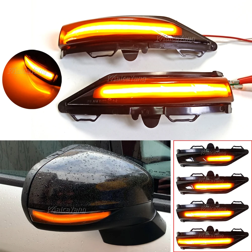 

Car Goods LED Turn Signal Light Indicator Repeater Sequential Blinker Lamp For Ford Fiesta ST Line MK8 2018 2019