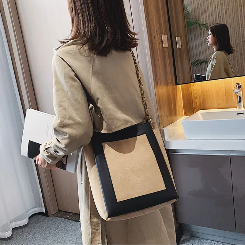 Женская кожаная сумка ведро роскошная дизайнерская через плечо 2019|Сумки с