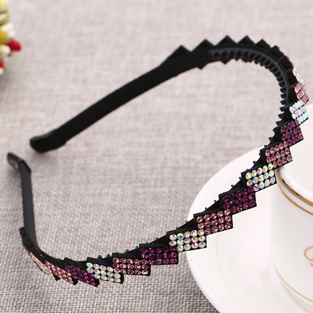 

Retro Women Simple Fashion Headband Luxury Czech Crystal Non-slip Border Girl Hairpin Ms Fancy Hair Accessiftsories Hairband
