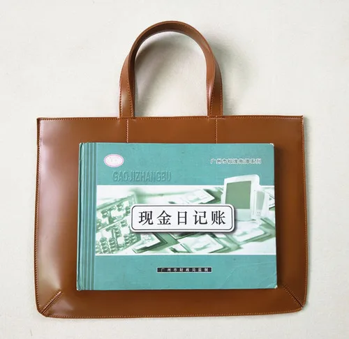 13.3 inch-Brown Новинка, минималистичный портфель А4, деловая сумка, 13,3 дюймов, сумка для ноутбука, сумки для женщин, OL, деловая, офисная, кожаная сумка для мужчин - Цвет: 13.3 inch-Brown