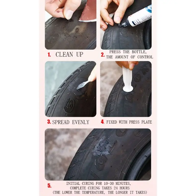 

Multifunctional Rubber Cement Tire Repair 30ml Tube Wheel Bicycle Patch Plug