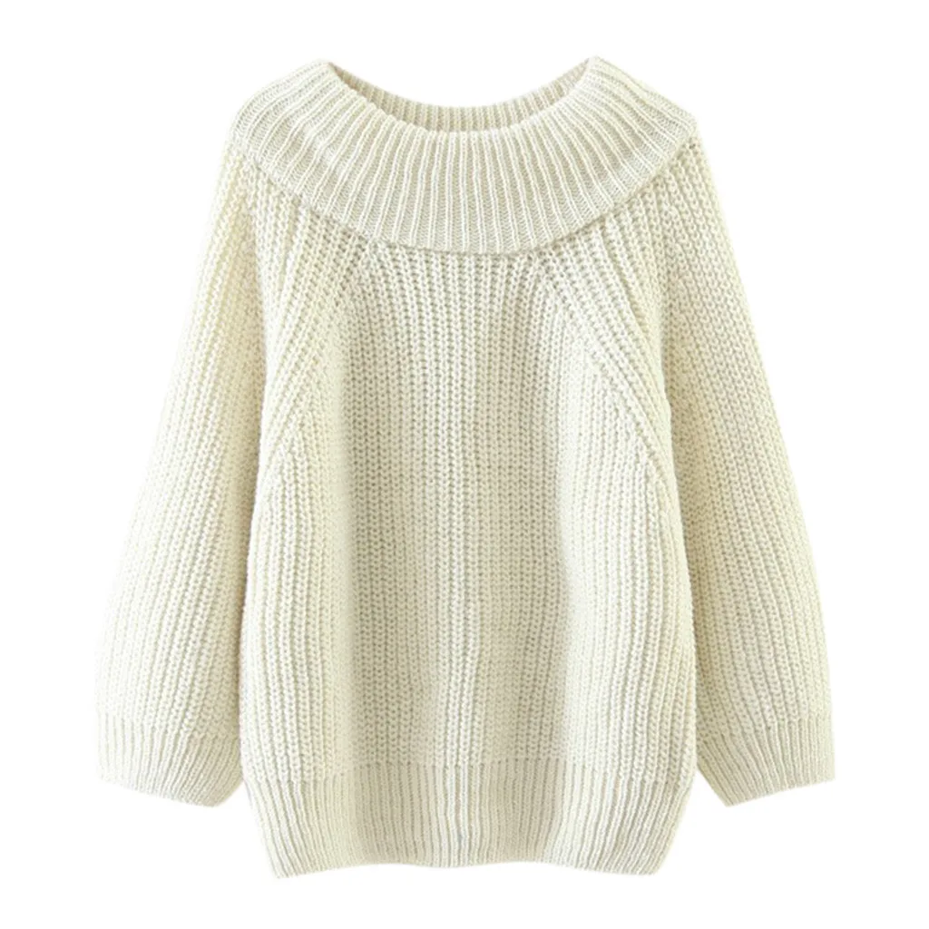 2019 женские свитера и пуловеры осень зима длинный рукав пуловер Женский