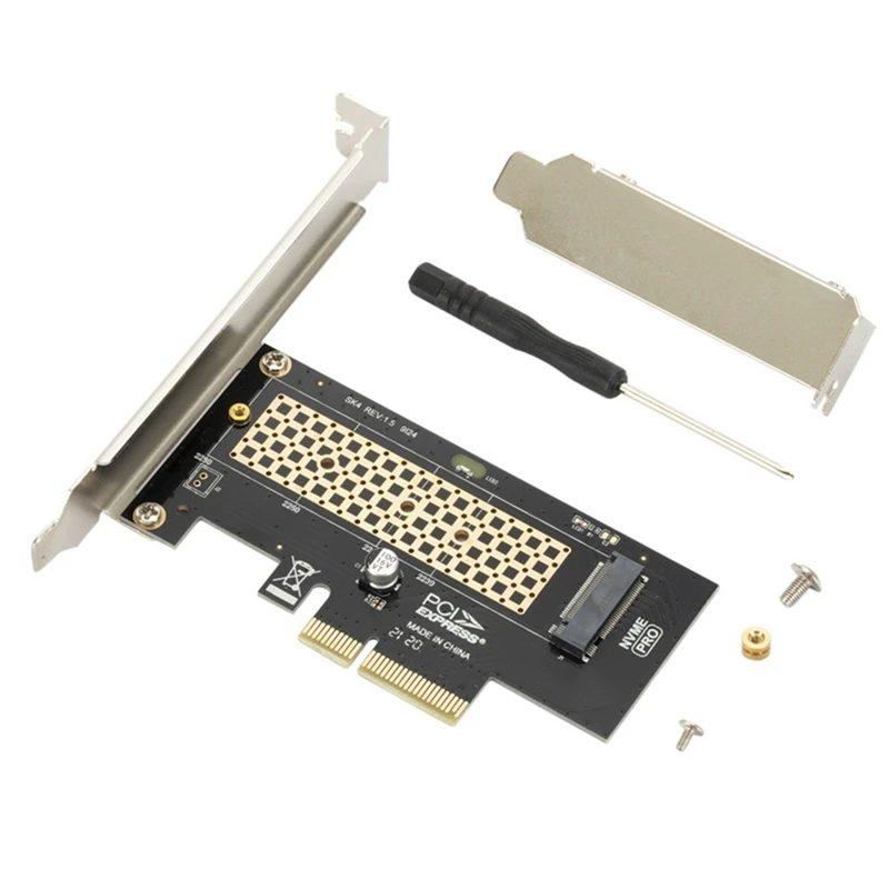 

M. 2 Nvme SSD to PCIe 3.0 X1 X4 X8 X16 Desktop Hard Disk Adapter Card Expansion Card Support 2230 2242 2260 2280 22110