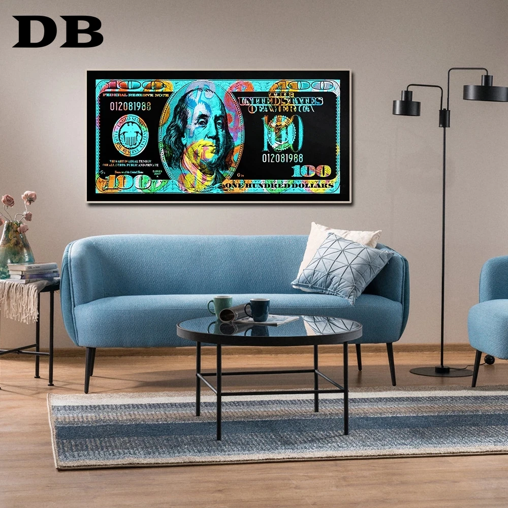 Настенная живопись Золотая современная популярная красочная Картина на холсте