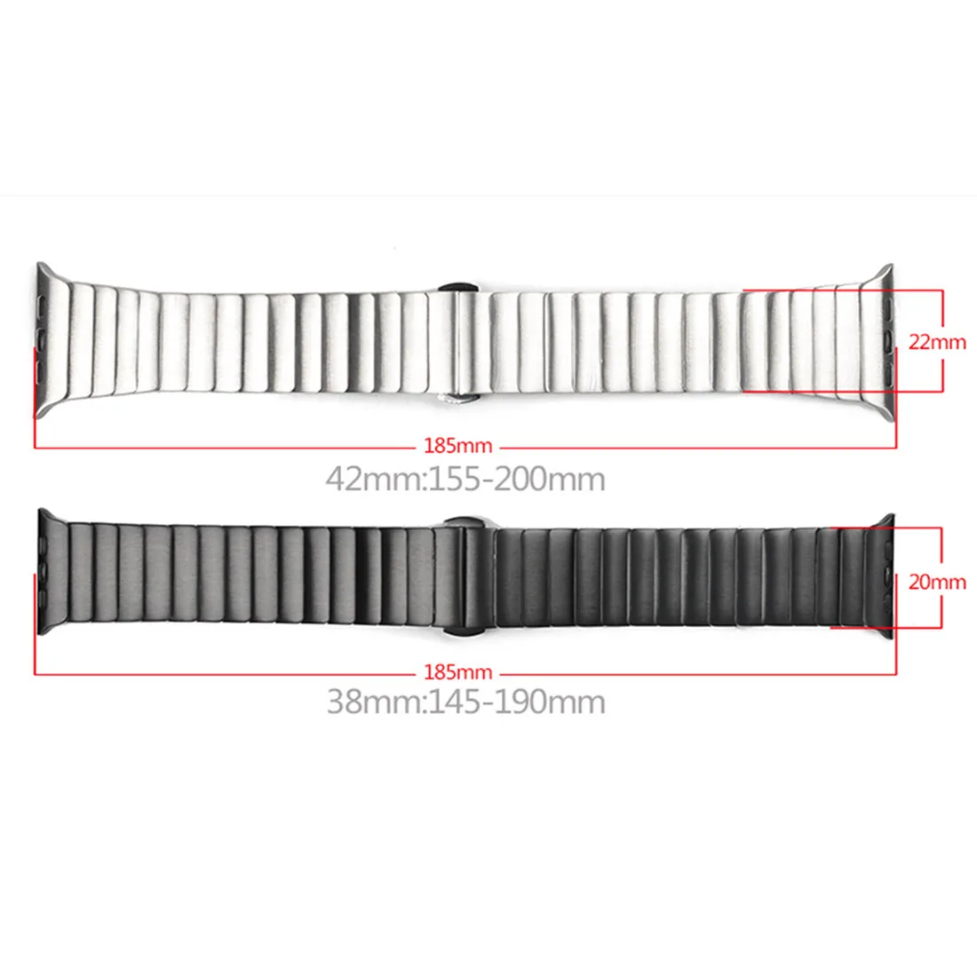 Коробка + браслет из нержавеющей стали для Apple watch band 44 мм/42 мм роскошный звеньевой