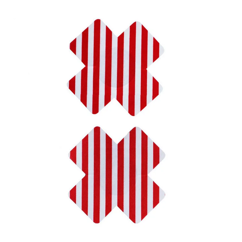 Red Stripe Горячая сексуальная опыт 7 пар(14 шт) печать 7 цветов выбор Крест/х Одноразовые самоклеющиеся наклейки ниппель крышка - Цвет: Red Stripe