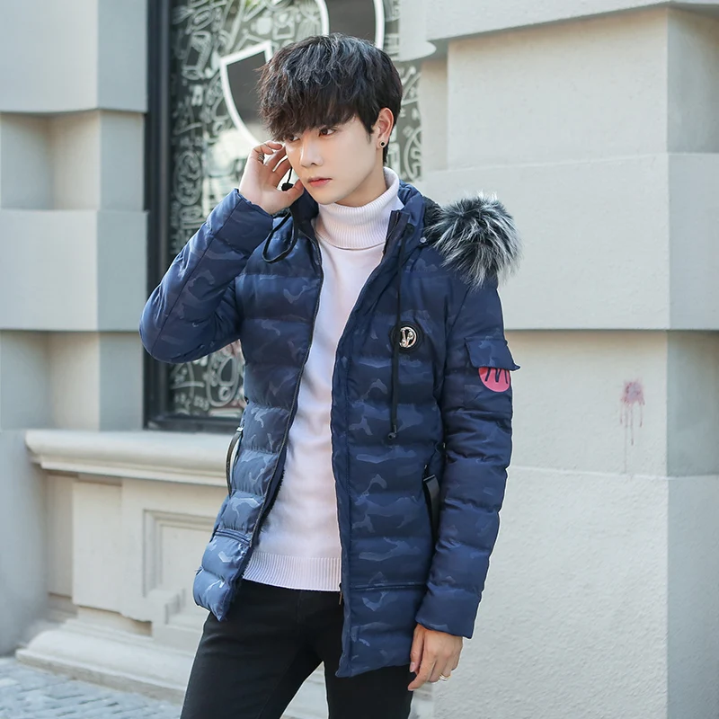 Камуфляжная зимняя куртка мужская одежда армейская повседневная меховая парка с капюшоном hombre модное толстое теплое длинное пальто Мужская парка верхняя одежда