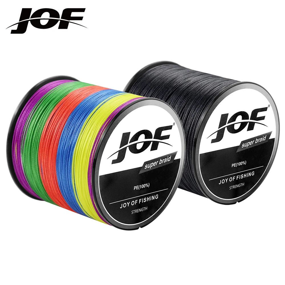 JOF 300M Braided PE Fishing Line Super Strong 4 Strands Fish Wire For Sea Fishing Carp Brand Fish Rope Cord Peche