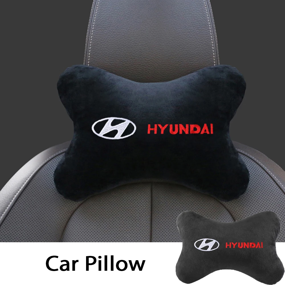 

Car Neck Soft Cushion Pillows Head Protector Support Headrest Backrest Pillow For Hyundai Solaris i20 i30 ix20 ix35