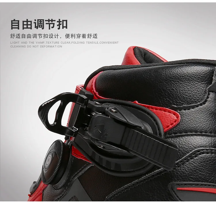 

Motorcycle Short Boots Men Leather Waterproof Riding Boots Shoes Microfiber Motorbike Street Off-Road Protective Gear Botas Moto