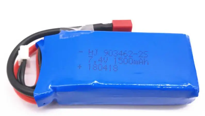 Хобби концентратор обновление до 3000 мАч(2*1500 мАч) Rc Lipo батарея 2S 7,4 V 1500 mAh 25C для Wltoys 12428 12423 1:12 RC автомобиль 9125 запчасти - Цвет: Красный