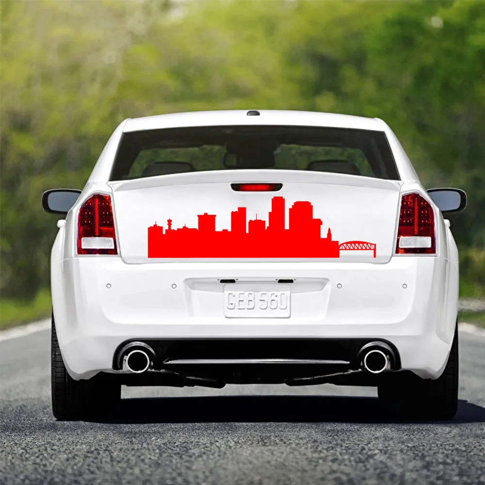 

Funny City scenery Car Wrap Waterproof Vinyl Funny Crazy Cat Car Sticker Accessories For Mazda Cruze Peugeot