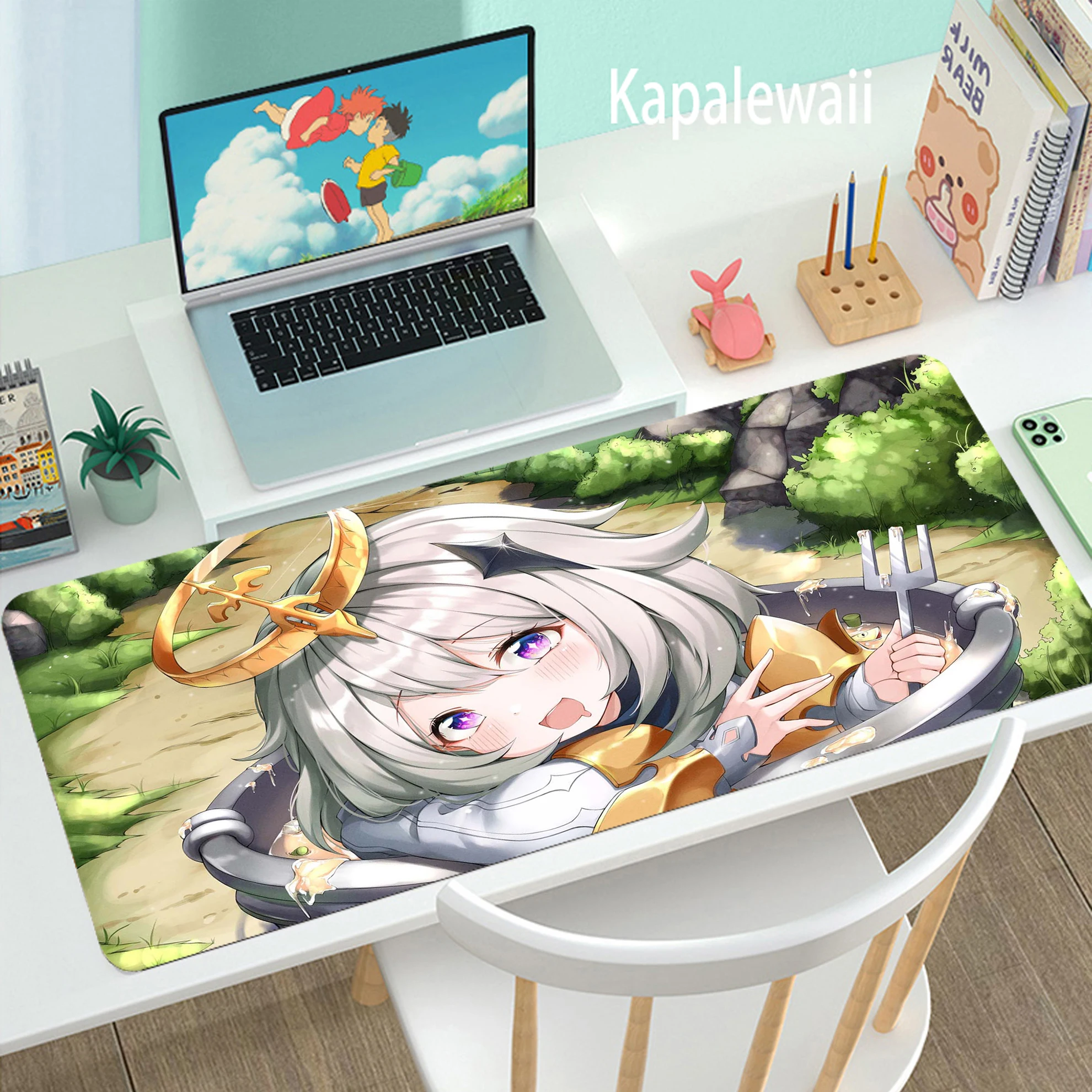

Mouse Pads Computer Pad Mousepad Cute Kawaii Gaming Accessories Carpet Gamer Varmilo Anime Genshin Impact Table Mat Desk Lager