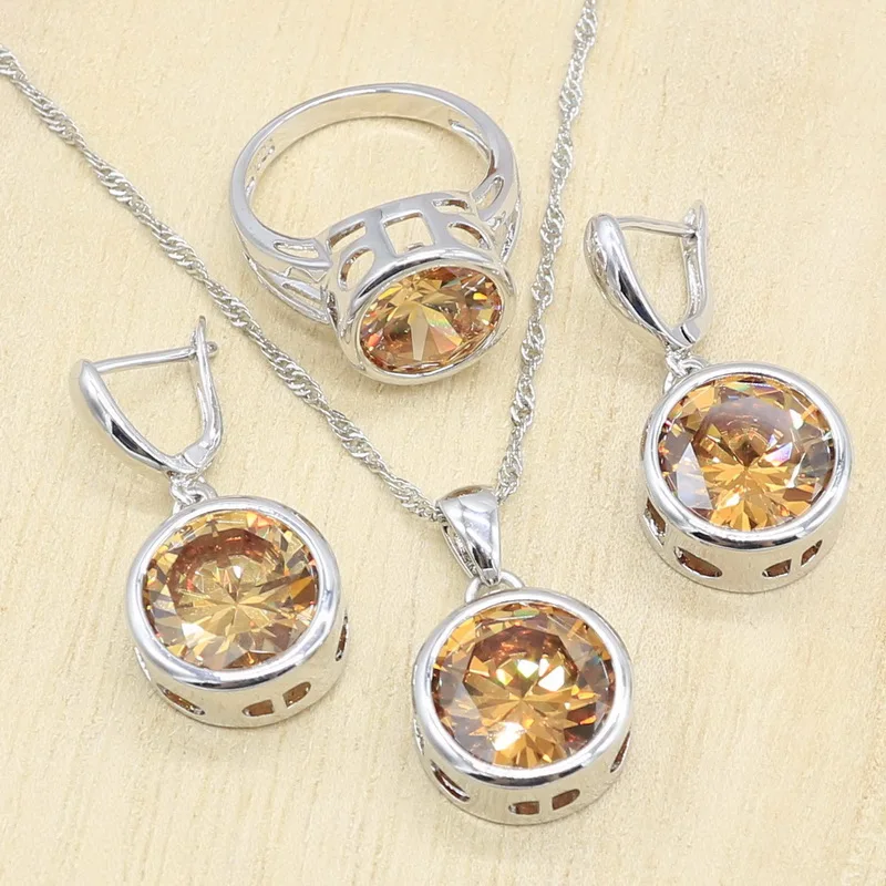 Комплект из колье серёг кольца и браслета | Украшения аксессуары