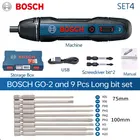 Электрическая отвертка Bosch Go2, 3,6 В, перезаряжаемая Автоматическая отвертка, ручная дрель, многофункциональный электрический набор инструментов