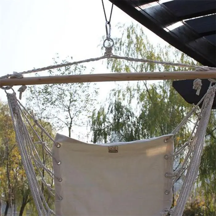 Гамак кемпинг холст качели стул веревка сад общежития открытый висящий