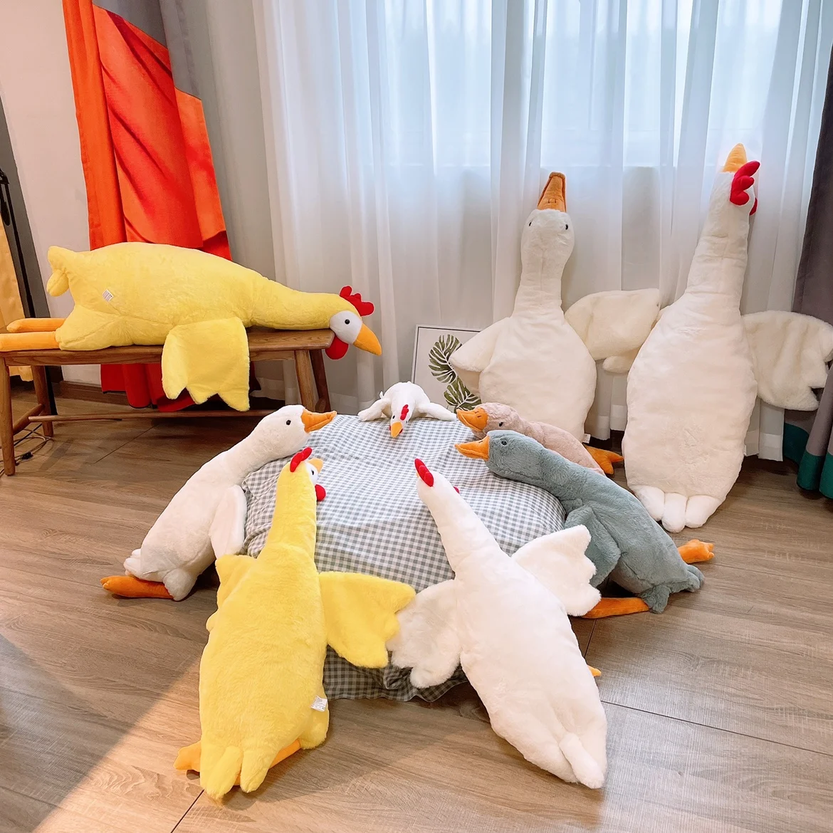 Подушка-обнимашка в виде утки 50-135 см