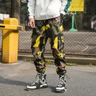 Мужские штаны для бега в стиле Харадзюку с принтом, 2021, брюки-карго в стиле хип-хоп, мужские Модные шаровары с принтом, штаны для бега, уличная одежда