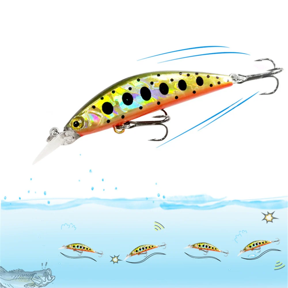 

1PCS Japan Submerged Minnow Fishing Lures Jig 700mm/5g/ Bionic Laser Topwater Wobblers Hard Bait Pesca Bass Three Hook Tackle