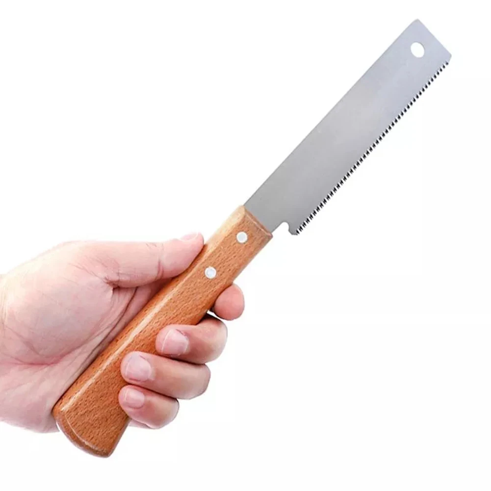 

1pc 300mm Mini Hand Saws Double Side Flush Cut Saw Carbon Steel Wooden Handle For Camping DIY Woodworking Accessories
