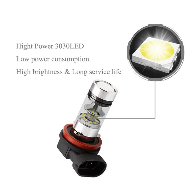 2x супер белый 9006 HB4 CREE чип 3030 светодиодные противотуманные фары для BMW E63 E64 E46 330ci |