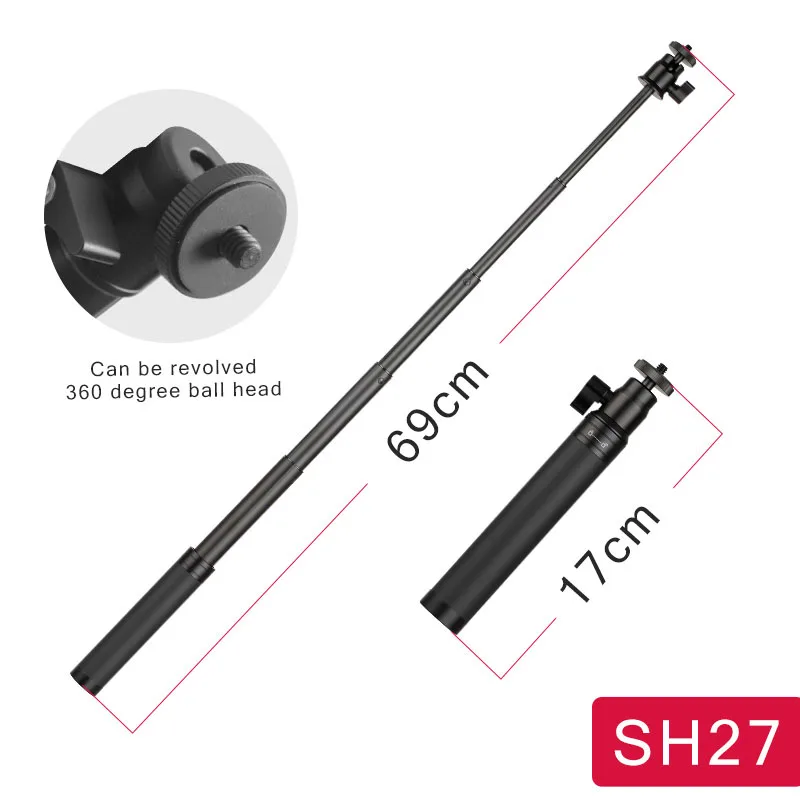 Металлический ручной удлинитель для штатива профессиональный штатив 1/4 3/8 дюйма