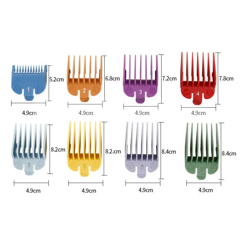 8 шт./компл. машинка для стрижки волос зубные направляющие расчески режущий