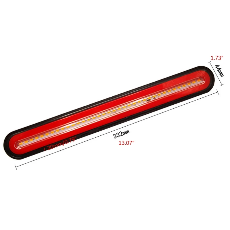 1Pcs Super bright 24V Trailer LED Taillight Neon Lamp RV Stop Flowing Turn Signal Brake Rear Tail Li A70F | Автомобили и