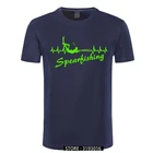 Футболка с надписью Its In My сердцебиение для подводной охоты, акваланга, дайвера, копье, рыболовная футболка, брендовая Хлопковая мужская одежда, мужская облегающая футболка